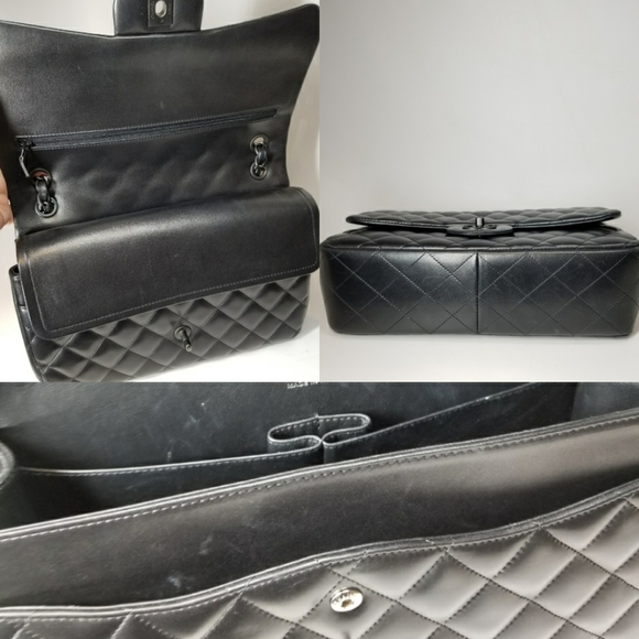 Limited CHANEL Jumbo Double Flap So Black Bag - Picture 14 of 16
